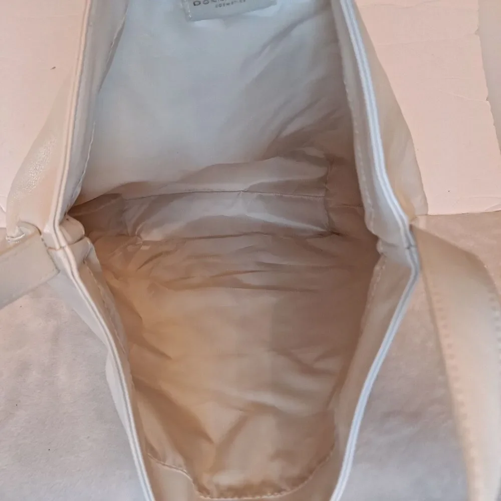 Donna Karan Cosmetics Tote Hobo Bag Cream Color